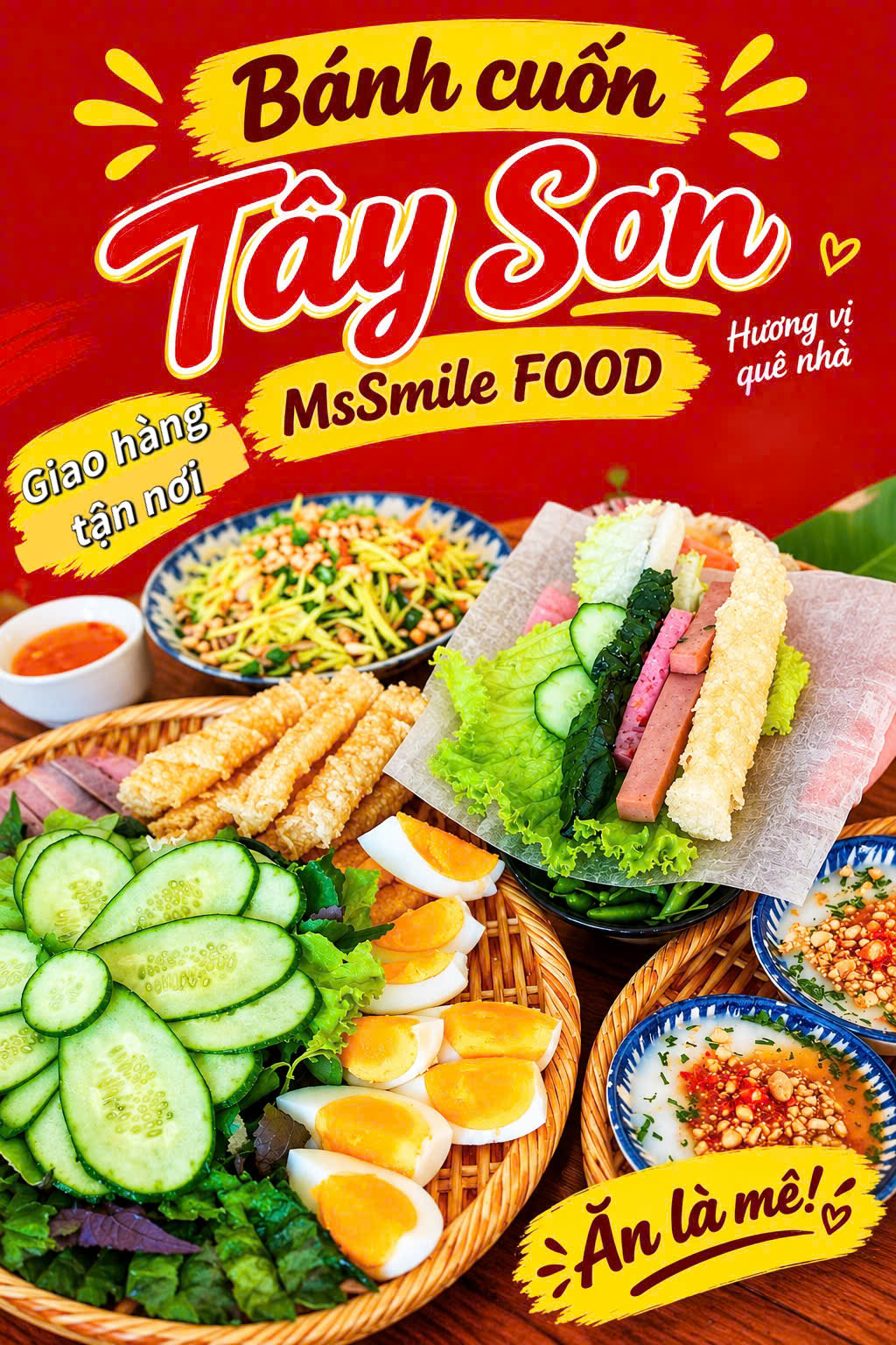 KHÁM PHÁ TRỌN VỊ BÌNH ĐỊNH TẠI BÁNH CUỐN TÂY SƠN MSSMILE FOOD