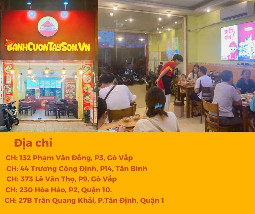 BÁNH CUỐN TÂY SƠN Ở THÀNH PHỐ HỒ CHÍ MINH, MỘT CUỘC HẸN VỚI HƯƠNG VỊ XỨ NẪU