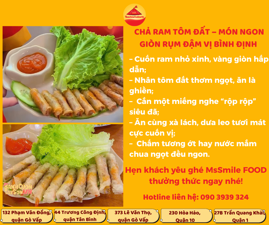 CHẢ RAM TÔM ĐẤT – MÓN ĐẶC SẢN BÌNH ĐỊNH GIÒN RỤM KHÓ CƯỠNG