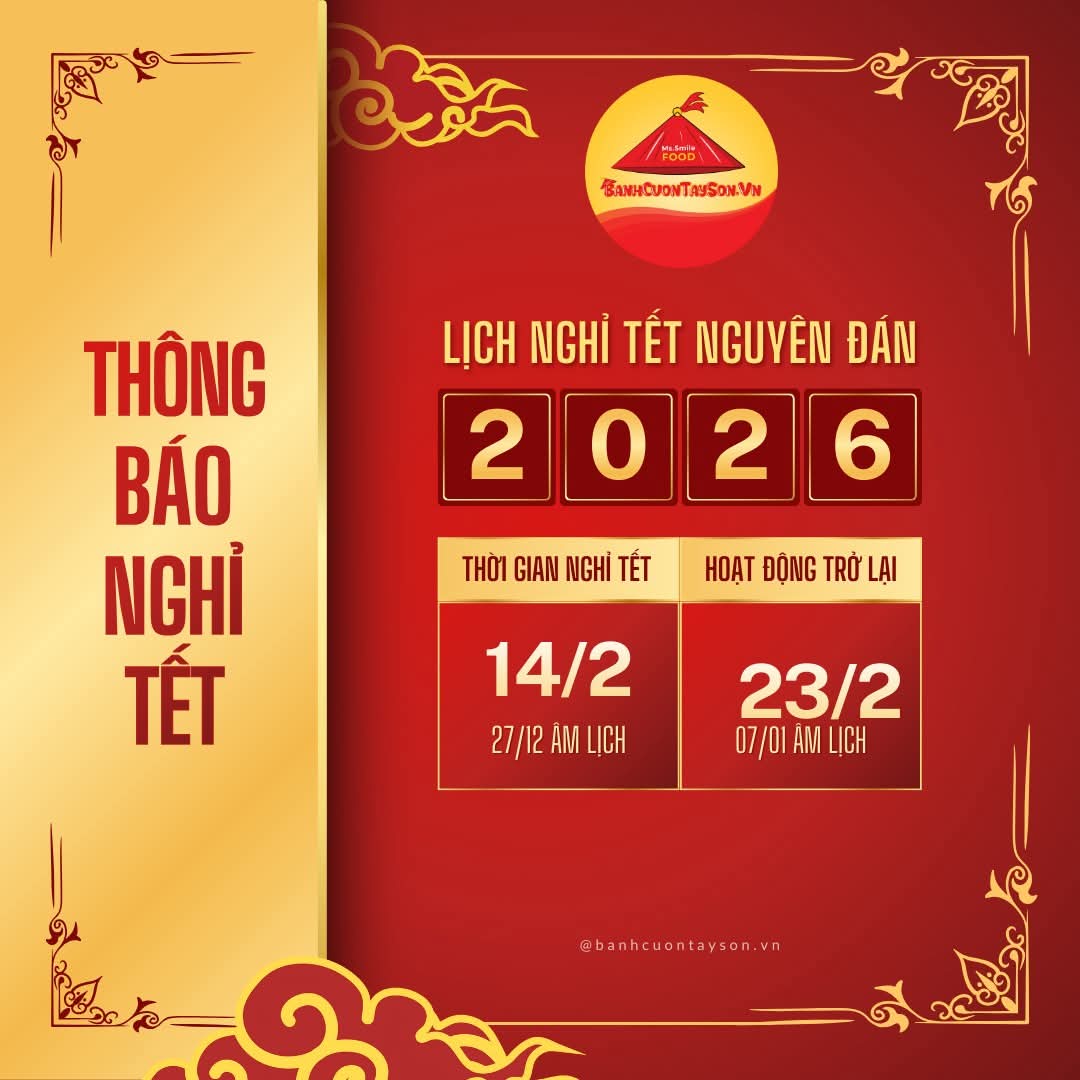 LỊCH NGHỈ TẾT NGUYÊN ĐÁNG