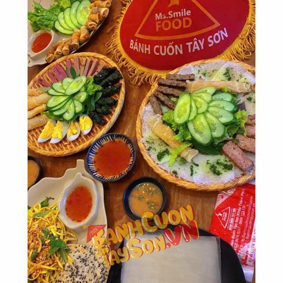 Ở QUẬN 1, ĂN TỐI KHÔNG LO ĐÃ CÓ BÁNH CUỐN TÂY SƠN MSSMILE GIAO NGON TẬN TAY