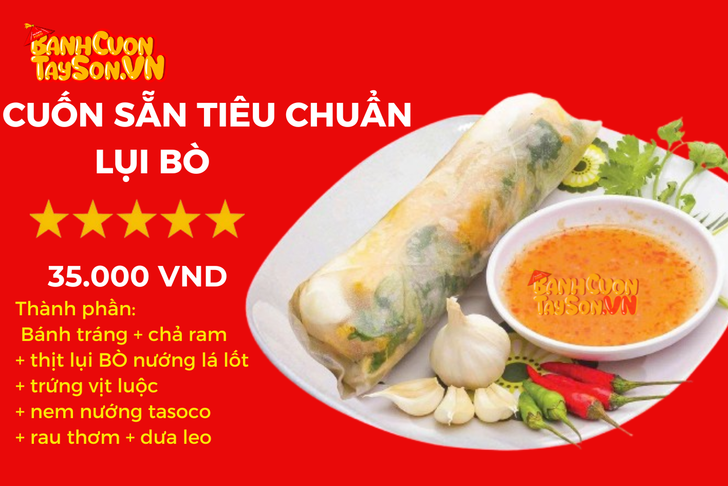 Cuốn lụi bò ( Tiêu chuẩn )
