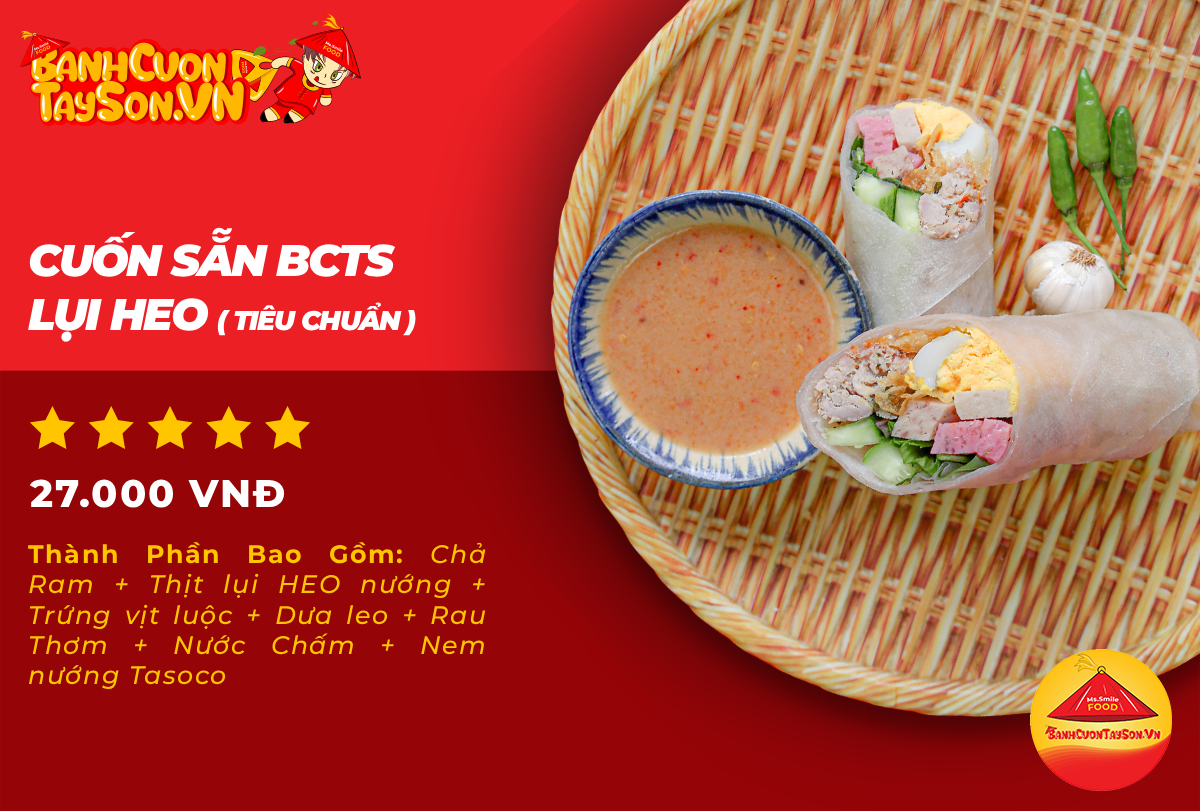 Cuốn lụi heo ( tiêu chuẩn)