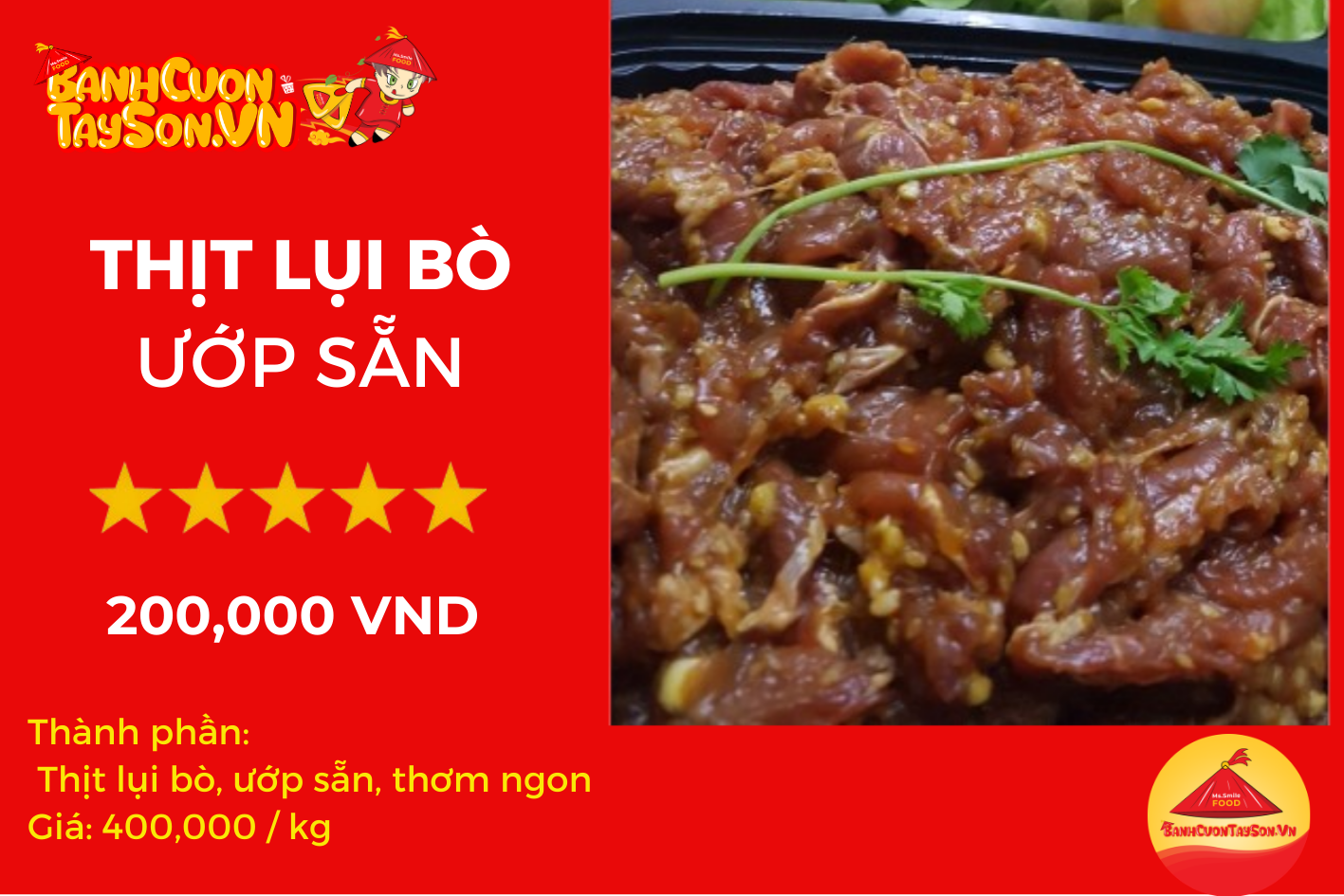 THỊT BÒ ƯỚP SẴN